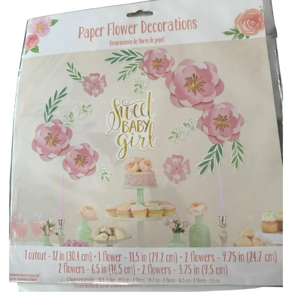 “Sweet Baby Girl” Piece Baby Shower Decorating Kit